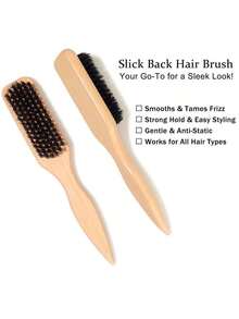Brush Hair Brush And Beard Brush For Men And Women - Unperfumed Brush Brush For Professionals To Style Thick/Thin Hair, Fade And Trimmer Cleansing Comb, Smoothing Device For Strict Styling, Brush, Hair Brush, Wooden Comb, Hair Brush, Hairbrush, Hair Combs, Barber, Slick Back Brush, Hair Comb, Comb Hair, Curly Hair Brush, Detangling Brush, Ball Brush, Hair Comb, Christmas, Hairdressing, Wooden Comb, Hair Brush, Mini Hair Brush, Detangling Brush, Hair Brushes, Curly Hair Brush, Hairdressing Equipment,Travel Essentials,Hairstyle,Hairdressing,Hair Brush,Slick Back Brush,Styling Brush,Curly Hair Brush,Edge Brush,Hair Comb,Brush Hair,Hair Brush Set,Comb Hair,Comb For Curls,Detangling Brush,Hair Brush For Women,Hair,Travel,Hair Products,Hair Tools,Hair Stuff,Barber,Barber Accessories,Barbershop,Hairdressing Equipment - Multicolor - View 5