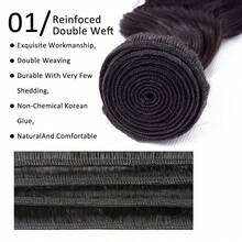 BINF Halloween School Dance 12A Grade Loose Deep Wave Bundles Human Hair 100% Unprocessed Brazilian Virgin Deep Wave Human Hair Bundles Quirky Halloween Natural Color For Women Hair Weave Extensions Can Be Dyed And Bleached Soft And Full No Shedding Trick-Or-Treat Route Outfit Hair Loose Deep Bundles Wet And Wavy Bundles Human Hair Extension Halloween Dinner Party Gift For Christmas, New Year, And Halloween New Year Gift For Women - Bó sâu lỏng lẻo - Xem 4