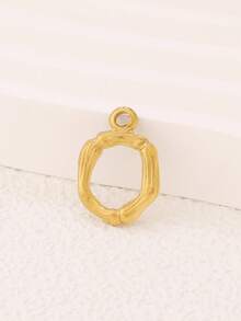 3件套不锈钢字母吊坠配件，18K镀金A-Z字母吊坠，适用于DIY珠宝制作材料及配件