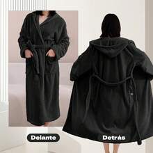 Bathrobe - Black - View 6