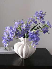 1 Stück künstliche Seiden-Orchideenblumen, Fake Dendrobium-Blumen, künstliche Freesien-Blumen, Fake Orchideen mit langem Stiel aus Kunststoff für DIY Blumensträuße, Blumenarrangements, Heimdekoration, Partydekoration, Wand, Wohnzimmer, Schlafzimmer, Hochzeit, Schreibtisch-Deko. Zuhause, Schreibtisch-Dekoration, Küche, Tisch, Tischmitte, Büro, Garten, Außenbereich, Haus, Terrasse-Dekoration, Frühling, Sommer, Dekoration