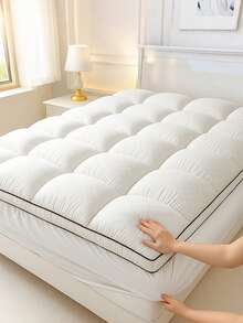 KTAbedding Thickened Mattress Pad, Soft Mattress Protector, Quilting Technology, Machine Washable, Strong And Wear-Resistant, Easy To Clean, Can Be Stretched Into 8-12 Inch Deep Pockets, Enhancing Bed Comfort - White - View 6
