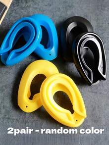 Paraorecchie da salone - Coperture protettive con fori per le orecchie progettate per proteggere i capelli durante la colorazione, la permanente e il taglio, disponibili in nero, rosso, blu e giallo. Adatti sia per i saloni professionali che per l'uso domestico., Capelli, Viaggio, Prodotti per capelli, Strumenti per capelli, Accessori per capelli, Barbiere, Accessori da barbiere, Barbiere, Attrezzature per parrucchieri