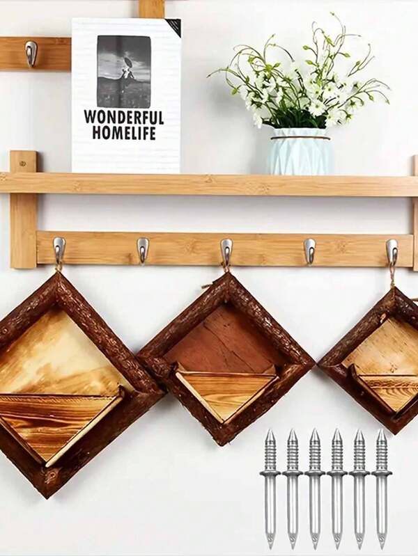 51/101pcs Double-Headed Baseboard Nails, Includes 1 Set Of Sleeve Tool, Seamless Double-Headed Nails, Invisible Dual-Sided Nails For Wooden Boards