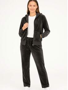SAKERS OUTDOOR CLOTHING Conjunto Deportivo De Velour Mujer, Pants Y Sudadera Sakers - Marrón - Ver 2