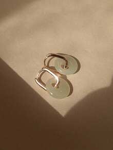 1pair Korean Star Earrings For Women Gothic Pentagram Pendant Earrings Y2K Punk Earrings Removable Simple Earrings Hip Hop Jewelry - Earrings - View 11