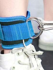 可调节加厚踝带 - 重型D形环和旋转滑轮连接器，宽魔术贴和优质氯丁橡胶/泡沫衬垫，均码；臀部后踢和臀部训练踝带，阻力带/弹力管/滑轮腿部绑带，适用于腿部伸展、臀部、下肢力量训练、康复和物理治疗；健身房和家庭健身、Crossfit、普拉提，耐用尼龙材质，圣诞节/感恩节礼物 - 彩色 - 查看 4