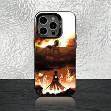 History Of A-Attack On T-Titan Phone Case Compatible With  16,15,14,13,12,11,Pro,Max,Plus,Mini,SE Gray Black Matte Laser Back Cover, Cover Compatible With  17 Pro Case,  17 Pro Max Case,  17 Case,  16 Pro Case - z4 - Xem 8