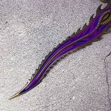 11inch 28cm Metal Katana Action Figure Model Snake  Knife Iron Blade Black Sabre Medieval Sword Damascus Sword Original Samurai Sabre Real Size Japanese Katana Anime Cosplay Accessories Prop Figurine Model Gift Toy - 11吋/28厘米 - 查看 5