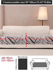 1pc Thick Plush Sofa Cushion Cover, Modern Minimalist Anti-Slip Warm Sofa Seat Pad, Dust-Proof Washable Sofa Slipcover, Light Gray Fashion Soft Non-Fading Non-Shedding Bedroom Decor Pet-Friendly Protector, Adjustable For Corner Sofa, Suitable For Bedroom, Office, Living Room Combination Furniture, L-Shaped Sofa And 1/2/3/4-Seat Sofa