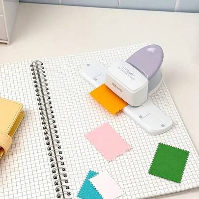 1pc Hand Embossing Machine - Multifunctional Stamp Embossing Tool | Portable, Manually Operated, Easily Creates Exquisite Embossed And Concave Patterns. Suitable For Notebook Decoration, Greeting Card Making, Gift Wrapping, Leather Embossing, And Brochure Design (A Must-Have Tool For Craft Enthusiasts And Professional Creators)