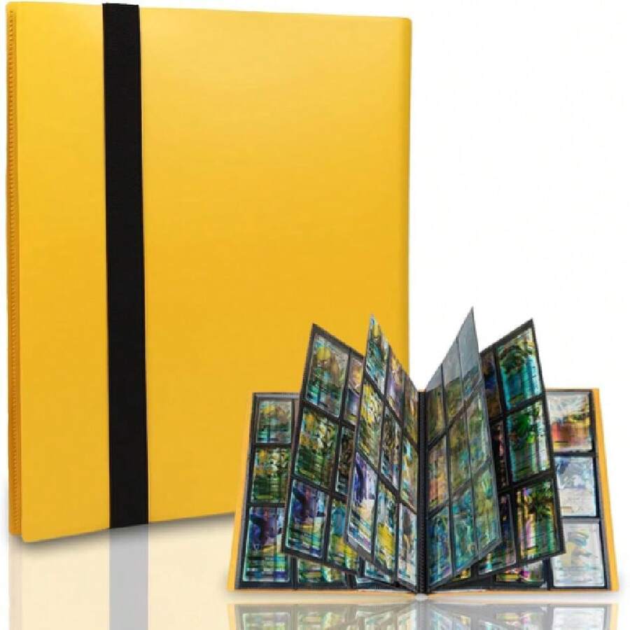 Álbum De Cartas Con Cremallera Para 900 Cartas, 50 Páginas Y 9 Bolsillos Por Página, Impermeable, Para Pokémon, MTG Y TCG