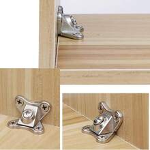 6pcs Zinc Alloy Butterfly Angle Brackets, Wood Board Angle Connectors, Detachable Angle Braces With Screws - Removable Woodworking, Furniture, Drawer, Cabinet And Wardrobe Support Connectors, Furniture Hardware