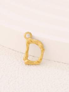 3件套不锈钢字母吊坠配件，18K镀金A-Z字母吊坠，适用于DIY珠宝制作材料及配件