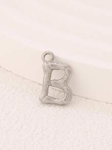 3件套不锈钢字母吊坠配件，18K镀金A-Z字母吊坠，适用于DIY珠宝制作材料及配件