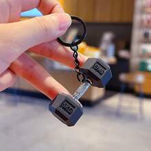 1个软橡胶哑铃装饰配件，健身钥匙扣礼品 - 鑰匙扣 - 查看 11