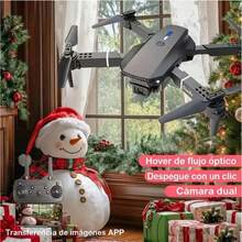 Drone 2026 de doble cámara cuenta con despegue y retorno automáticos sin necesidad de un smartphone. Se controla mediante una aplicación Wi-Fi, se conecta a una aplicación para smartphone para una visualización en alta definición 4K y se carga por USB. Diseñado para principiantes, es un regalo resistente y duradero para acampar y disfrutar de aventuras al aire libre. - Negro - Ver 9