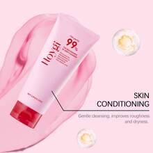 Hoygi Niacinamide Deep Cleansing Milk Cleanses Pores Gently, Removes Acne, Cleanses Face With Refreshing Care, Moisturizes And Nourishes - Hồng 1 hộp - Xem 3