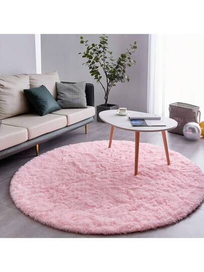 1pc Of Ultra Zachte Thick Fluffy Living Room Mat,Circular ative Tapijt Mat, Soft, Com table, able, High End, Available In Various Sizes The Mat Can Be Bedroom, Dining Room, Office ation, Home ation view 7