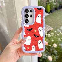 Halloween Ghost Pattern Shockproof Lightweight Phone Case Compatible with iPhone 17 Pro Max 17 Pro 17 Air 16 Pro Max 16e 15 Plus 14 13 12 11 XS Max XR X Non-Yellowing Durable Protective Cover