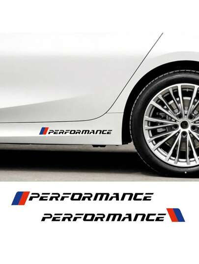 สติกเกอร์รถยนต์สมรรถนะสปอร์ต | แถบกราฟิกไวนิลสำหรับประตูและหน้าต่าง | ทรงสากลสำหรับสไตล์ M | อุปกรณ์เสริมสำหรับการปรับแต่งและเปลี่ยนแปลง