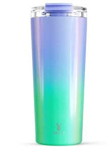 24盎司旅行咖啡杯，带防漏盖，不锈钢保温咖啡杯，真空保温水瓶，保温8小时或保冷24小时，适用于车载杯架