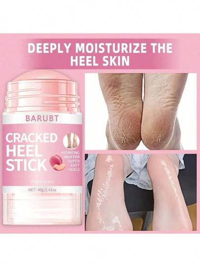 2piezas Crema de pies de melocotón, apta para pies secos y agrietados, así como talones, hidrata los pies secos, previene los pies agrietados, suaviza y ablanda los pies, nutre los pies