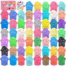 56-Pack Butter Slime Kit, Birthday Soft And Non-Sticky Bulk Slime Party Favors For Kids, Holiday Classroom Exchange Gift Mini Slime, Stress Relief Toys For Boys Girls, 4 5 6 7 8 9 10 11 12 - 彩色 - 查看 10