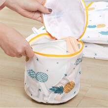 Cute Delicates Wash Bag Laundry Lingerie Bra Washing Pack Set Clothes Case UK - Yellow M 2pcs - View 4