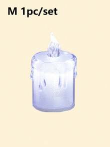 1/3/12/24 piezas Luces de vela electrónica blanca LED, luces de vela sin llama a pilas, velas decorativas adecuadas para boda, mesa de comedor, vacaciones, Navidad, fiesta de cumpleaños, Día de San Valentín - luz blanca - Ver 21