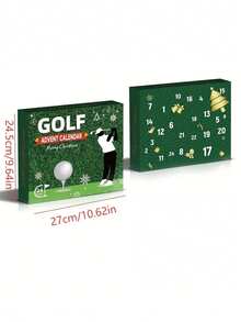 1 Bộ Lịch Mùa Vọng Chủ Đề Golf, Đếm ngược 24 ngày dành cho người yêu thích golf, năm 2025 - Nhiều màu - Xem 2