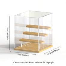 Acrylic Display Case For Collectibles Clear Display Case, Character Model Display Stand, Waterproof Clear Display Case, Removable Acrylic Storage, Organizers Box, Dustproof Showcase For Action Figure Multi-Function Storage Box, For Collectibles, Home Accessories, Apartment Essential, Office, Hotel Desktop Decoration Back To School Use Holiday Essentials (Character Model Not Included) ﻿ - Nhiều màu - Xem 4