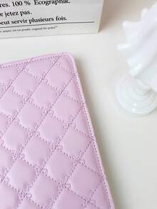 1pc Folding Rhombus Makeup Mirror, Elegant Minimalist Style For Bedroom Vanity Table, PU Material,Cheap,Stocking Stuffers,Makeup,Makeup Tools,Cheap Stuff,Gifts,Gifts For Women,Christmas Gifts