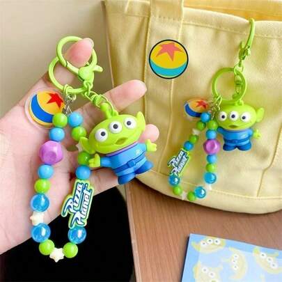 动画故事外星人精致可爱钥匙扣挂件、背包挂饰、生日礼物、装饰品——礼品之选。适用于家居装饰、派对装饰、生日礼物及各种节日礼品。