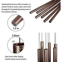 LACHIKA 50 inch Wind Chimes Outdoor Large Deep Tone Sound Like Bell for Outside Sympathy Christmas Mother Copper Vein1pc(50inch Copper Vein) - Tipo 1 - Ver 5