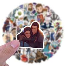 54PCS Vox Machina Stickers Aesthetic Vinyl Stickers High Quality Stickers Decals Scrapbook,Journaling,Laptop,Bumper,Skateboard,Water Bottles,Computer,Phone Stickers Can Bring A Lot Of Fun To Your Life,The Perfect Gift For Adults - Multicolor - View 4