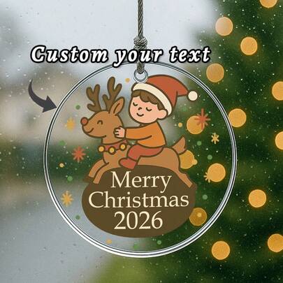 1PC Customized Photos & Text Acrylic Car Ornament, Personalized Photo Car Ornament, Boyfriend Christmas Gifts, Drive Gift, First Car Gift, Valentine's Day Gift Father's Day Gifts, Pet Memorial Gifts, New Year Gifts, Suitable For Drivers, Boyfriends, Girlfriends, Parents Graduation, Multi-Functional, Anti-Mold, Ornamental, Ideal Gifts For Him, Home, Garden, Office,Home Refresh