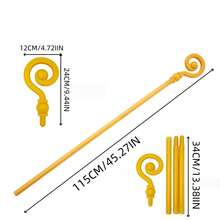 1pc/Set Wizard Staff - Elegant Gold Magic Wand, Suitable For Role Play And Party Theme Parties - Durable Plastic, Medieval - Magic Decoration, Role Play Accessory - Multicolor - View 6