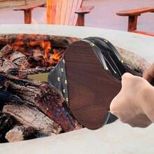 Dioche Fuelle, Soplador de Mano Peque?o Herramientas para Chimenea Soplador de Fuego Fuelle para Chimenea Interior Gran Herramienta para Chimenea, Hoguera, Estufa de Le?a, Barbacoa, - negro - Ver 2