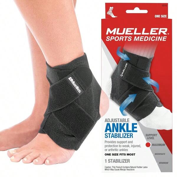 Mueller Adjustable Ankle Stabilizer Black OSFM