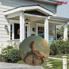 2D Flat 1pc Set Of Tin Painting, Retro Tin Painting, Dream Girl Theme, Valentine'S Day Tinplate Tin Painting, Tin Painting Suitable For 8 Interior Decorations 7.87inch Round, Living Room, Bedroom, Study, Restaurant, Cafe, Office, Corridor, Balcony - 馬口鐵 25 線 7.87 英吋圓形 - 查看 5