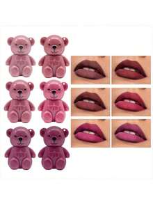 Juego de llaveros de 24 osos, textura sedosa y difícil de quitar el maquillaje - Multicolor - Ver 2