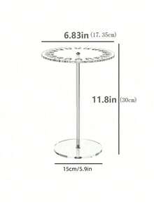 Organizador de collares, exhibidor de joyas, soporte para pulseras y accesorios, estantería de almacenamiento de escritorio, decoración de habitación para el Día de San Valentín - Multicolor - Ver 2