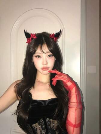 2pcs Bat & Bowknot Party Cute Polyester Hair Clips, Unique Adorable Hair Accessories, Random Color, Claw Clips, Hair Slide, Hair Barrettes