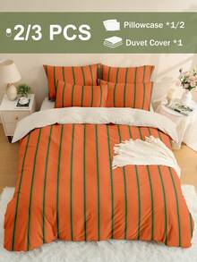 Juego de funda nórdica de 2/3 piezas con impresión digital, ropa de cama cómoda y transpirable, amigable con la piel y cómoda, juego de funda de edredón, suave y anti-bolas, textil para el hogar, decoración de habitación, 1 funda de edredón y 1/2 fundas de almohada, núcleo de edredón no incluido, se ajusta a camas individuales, dobles, king y queen de todos los tamaños, apto para todas las estaciones, múltiples opciones de tamaño disponibles, lavable a máquina, Oeko-Tex