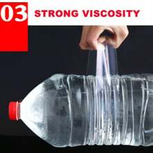 1Roll Window Sealing Tape, Waterproof Gap Sealing Tape, High Viscosity, Thickening Without Trace, Hotel/Restaurant/Office/Commercial Use - Transparent - View 6