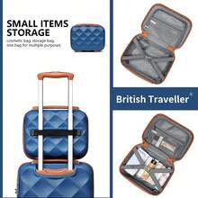 Cabin Luggage Carry On Suitcase 13 20 24 28 Inch ABS Hardshell TSA Lock Spinner Wheels Lightweight 2 3 4 Piece Set Hand Check In Travel Unisex - Navy Blue - View 8