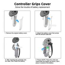 Juego de cubiertas de silicona VR para Meta/Oculus Quest 3, diseño mejorado con protección completa para Quest 3, 5 en 1 accesorios VR con cubierta protectora, regalo ideal para cumpleaños y Navidad (no incluye el auricular VR y el controlador) (Gris)