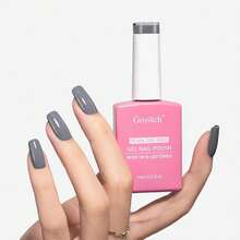 Grey Gel Polish, 0.5 Fl Oz HEMA & TPO Free Dark Grey Gel Nail Polish Soak Off U V LED Fall Winter Nail Art Design Manicure Salon For Women Fgirl{Inchcolor_nameinch:InchOpaque-DarkGreyinch} - 不透明-深灰色 - 查看 8
