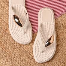 Women's Braided Sandal, Sizes 33 To 40, Comfortable And Soft - 白色 - 查看 3
